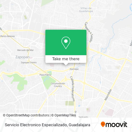 Mapa de Servicio Electronico Especializado