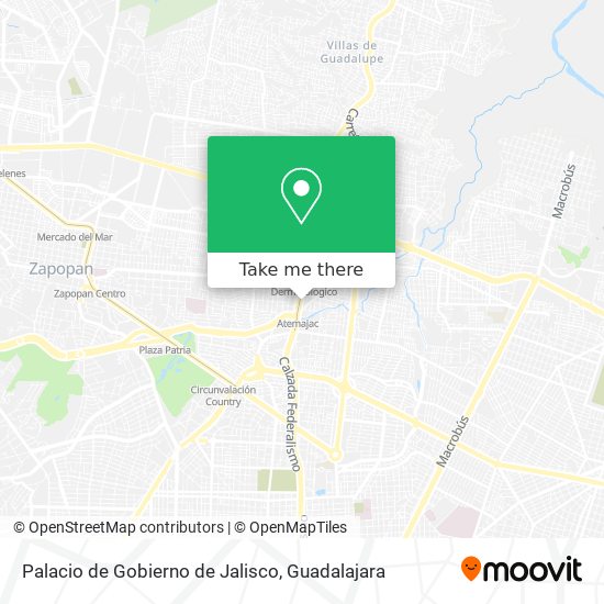 Palacio de Gobierno de Jalisco map