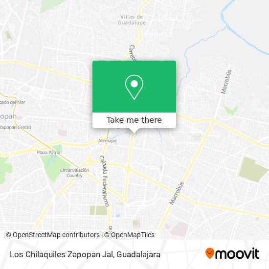 Los Chilaquiles Zapopan Jal map