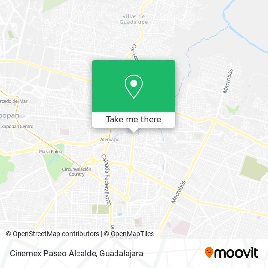 Cinemex Paseo Alcalde map