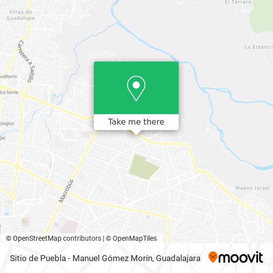 Sitio de Puebla - Manuel Gómez Morín map
