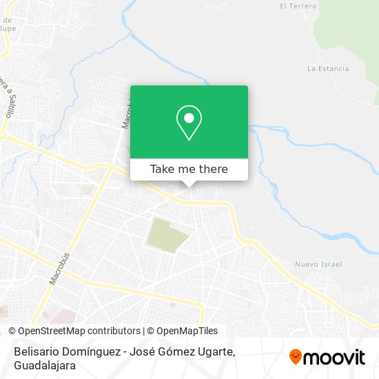 Belisario Domínguez - José Gómez Ugarte map