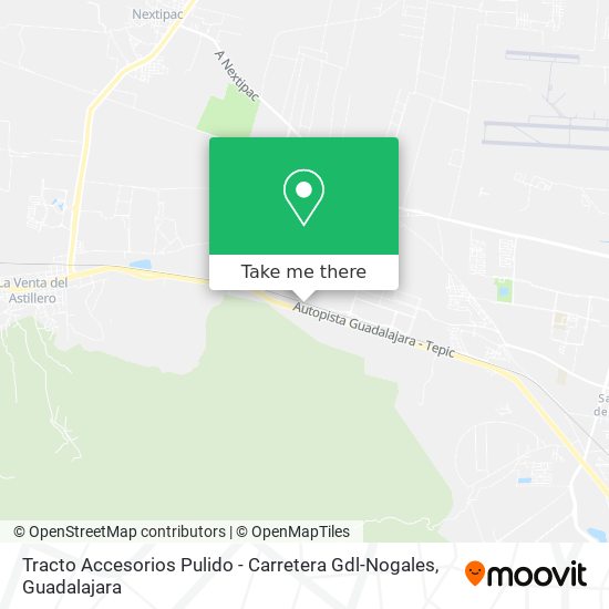 Mapa de Tracto Accesorios Pulido - Carretera Gdl-Nogales