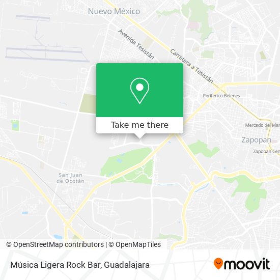 Mapa de Música Ligera Rock Bar