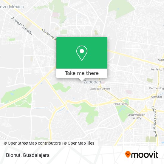 Mapa de Bionut
