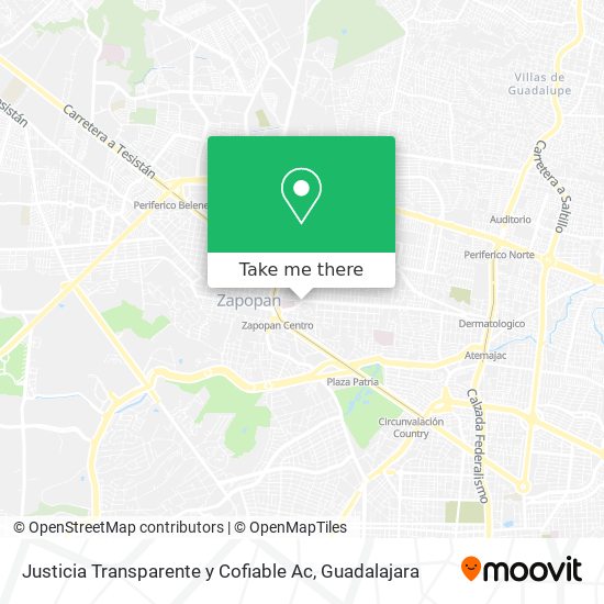 Mapa de Justicia Transparente y Cofiable Ac