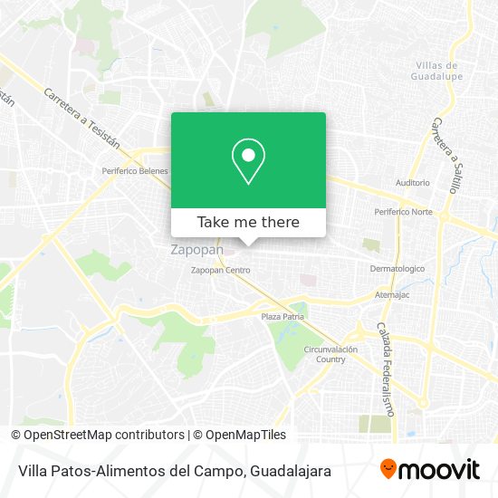 Villa Patos-Alimentos del Campo map