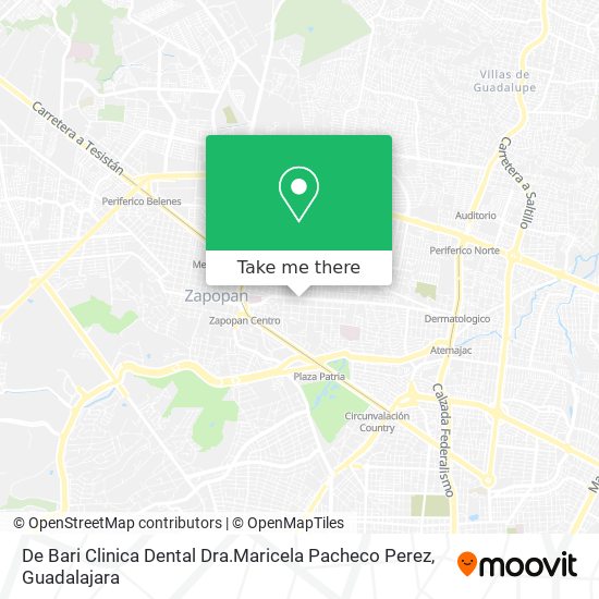 Mapa de De Bari Clinica Dental Dra.Maricela Pacheco Perez