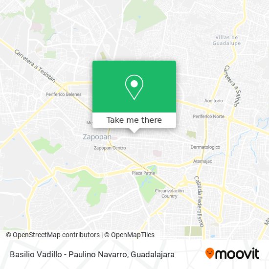 Mapa de Basilio Vadillo - Paulino Navarro