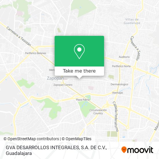 Mapa de GVA DESARROLLOS INTEGRALES, S.A. DE C.V.