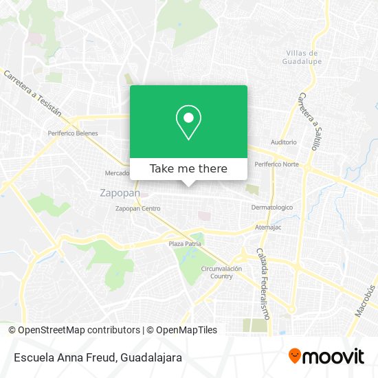 Escuela Anna Freud map
