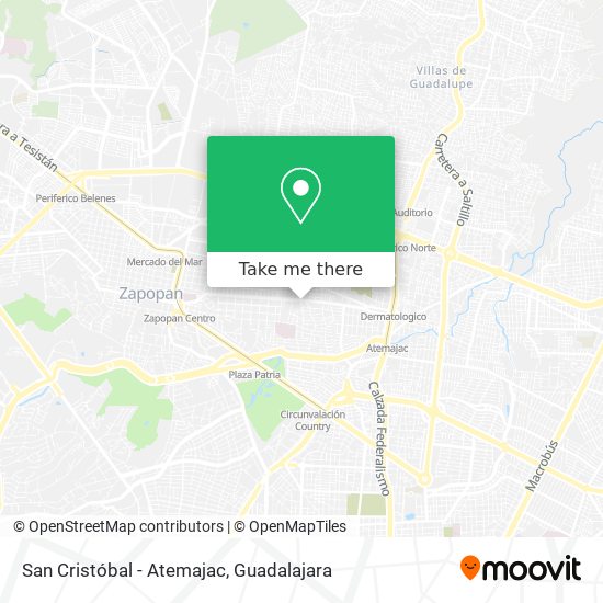 Mapa de San Cristóbal - Atemajac