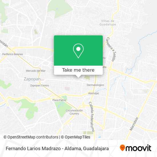 Mapa de Fernando Larios Madrazo - Aldama