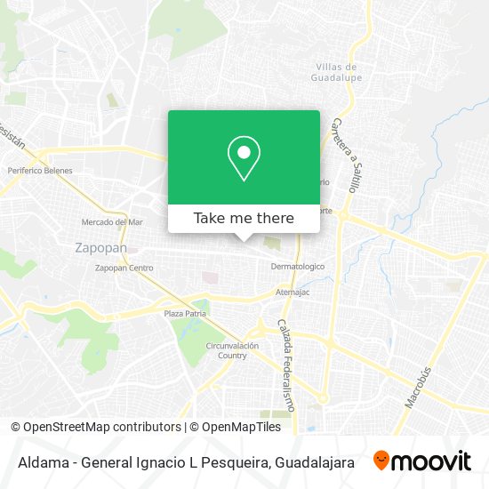 Mapa de Aldama - General Ignacio L Pesqueira