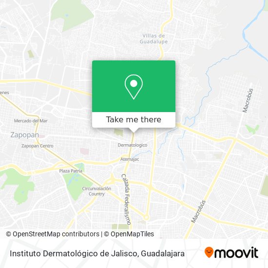 Instituto Dermatológico de Jalisco map