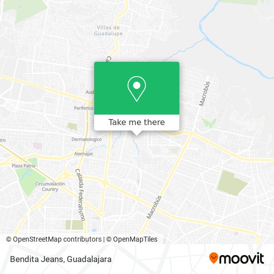 Bendita Jeans map