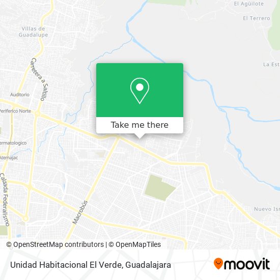 Mapa de Unidad Habitacional El Verde