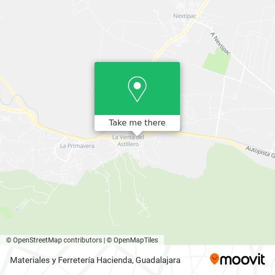 Mapa de Materiales y Ferretería Hacienda