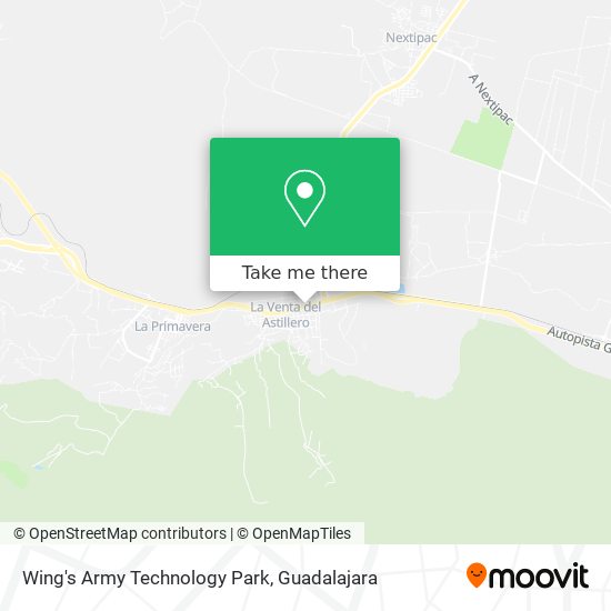 Mapa de Wing's Army Technology Park