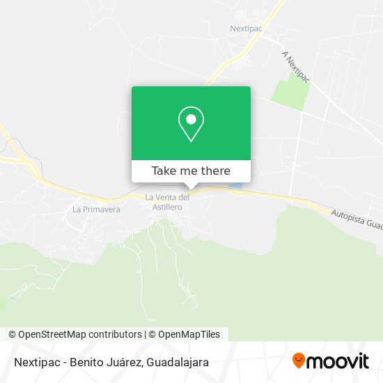 Nextipac - Benito Juárez map