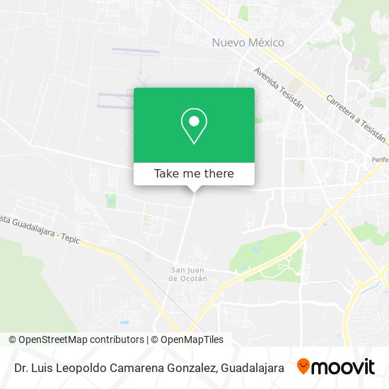 Mapa de Dr. Luis Leopoldo Camarena Gonzalez