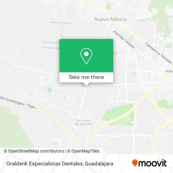 Mapa de Oraldenk Especialistas Dentales