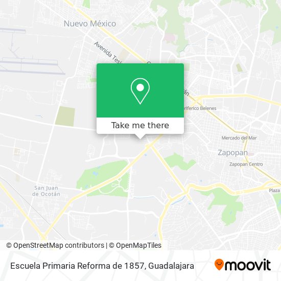 Escuela Primaria Reforma de 1857 map