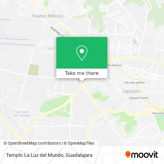 Templo La Luz del Mundo map