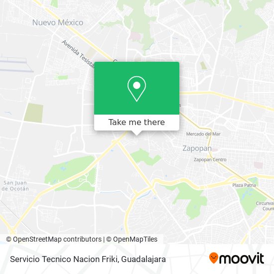 Mapa de Servicio Tecnico Nacion Friki