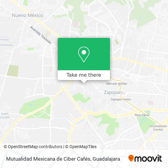 Mutualidad Mexicana de Ciber Cafés map