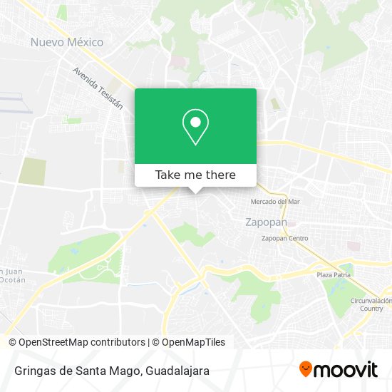 Gringas de Santa Mago map