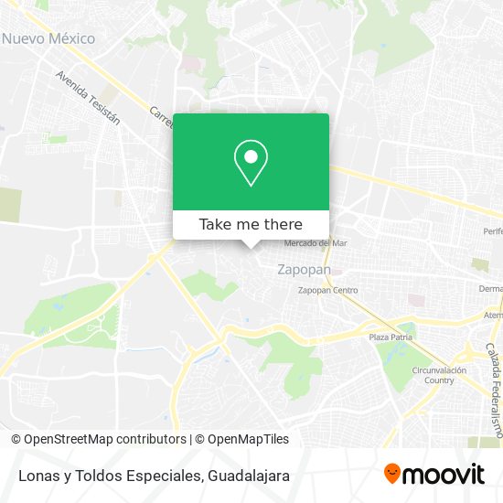 Lonas y Toldos Especiales map