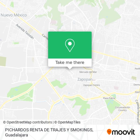 PICHARDOS RENTA DE TRAJES Y SMOKINGS map