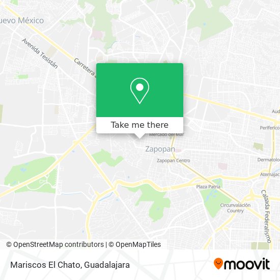 Mapa de Mariscos El Chato