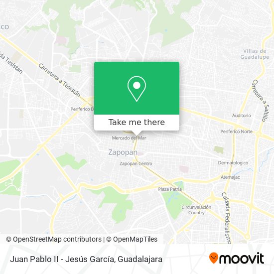 Juan Pablo II - Jesús García map