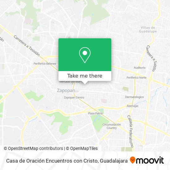 Casa de Oración Encuentros con Cristo map