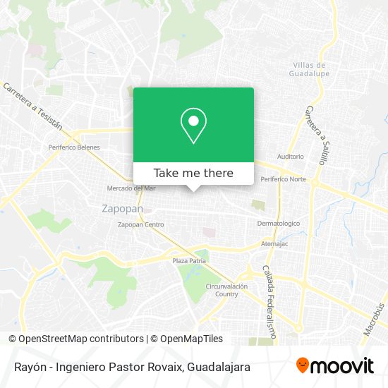 Mapa de Rayón - Ingeniero Pastor Rovaix