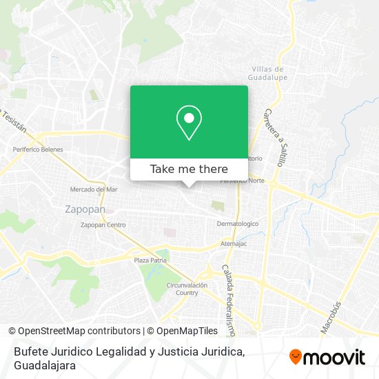 Bufete Juridico Legalidad y Justicia Juridica map