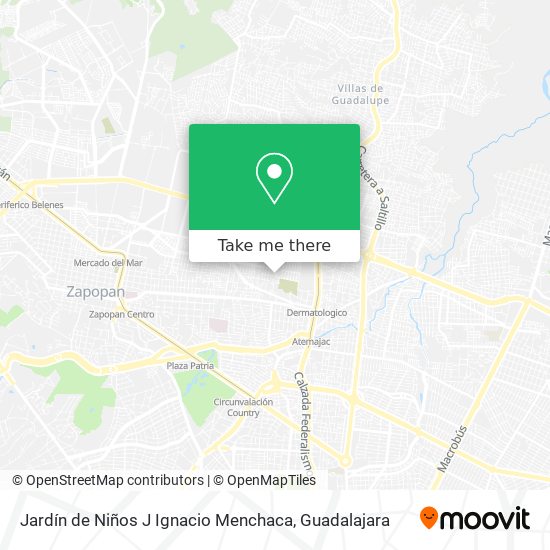 Mapa de Jardín de Niños J Ignacio Menchaca