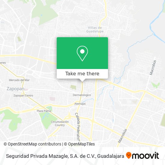 Mapa de Seguridad Privada Mazagle, S.A. de C.V.