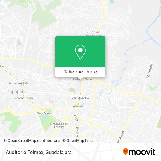 Mapa de Auditorio Telmex