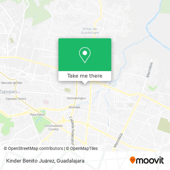 Mapa de Kinder Benito Juárez