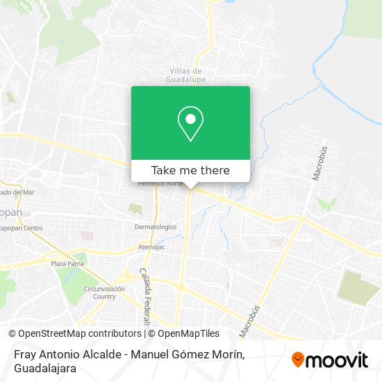 Mapa de Fray Antonio Alcalde - Manuel Gómez Morín