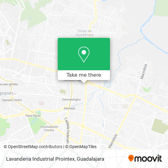 Mapa de Lavanderia Industrial Prointex