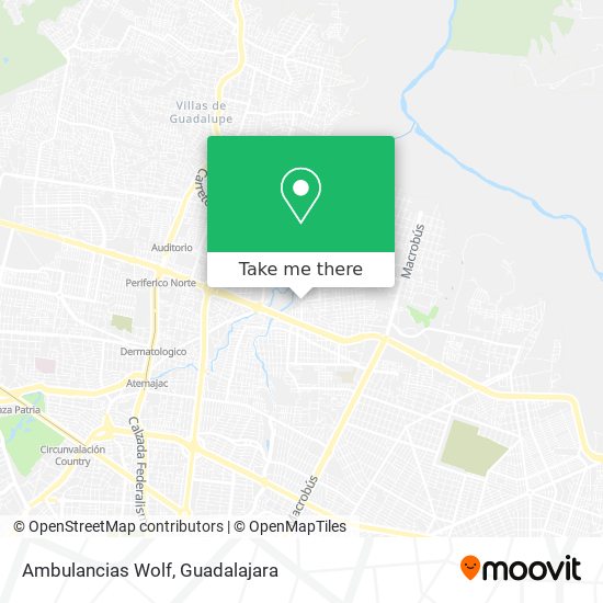 Ambulancias Wolf map