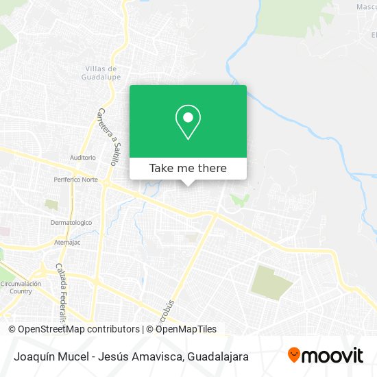 Joaquín Mucel - Jesús Amavisca map