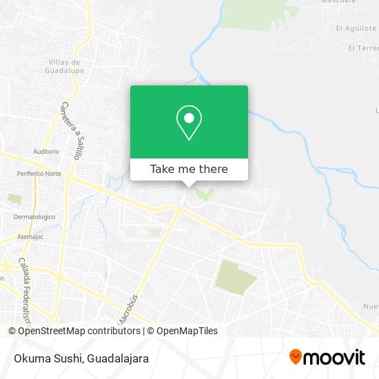 Mapa de Okuma Sushi