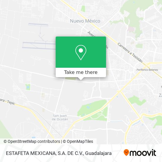 ESTAFETA MEXICANA, S.A. DE C.V. map