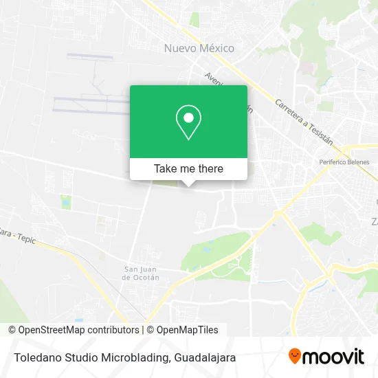 Toledano Studio Microblading map