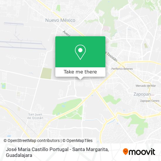 José María Castillo Portugal - Santa Margarita map